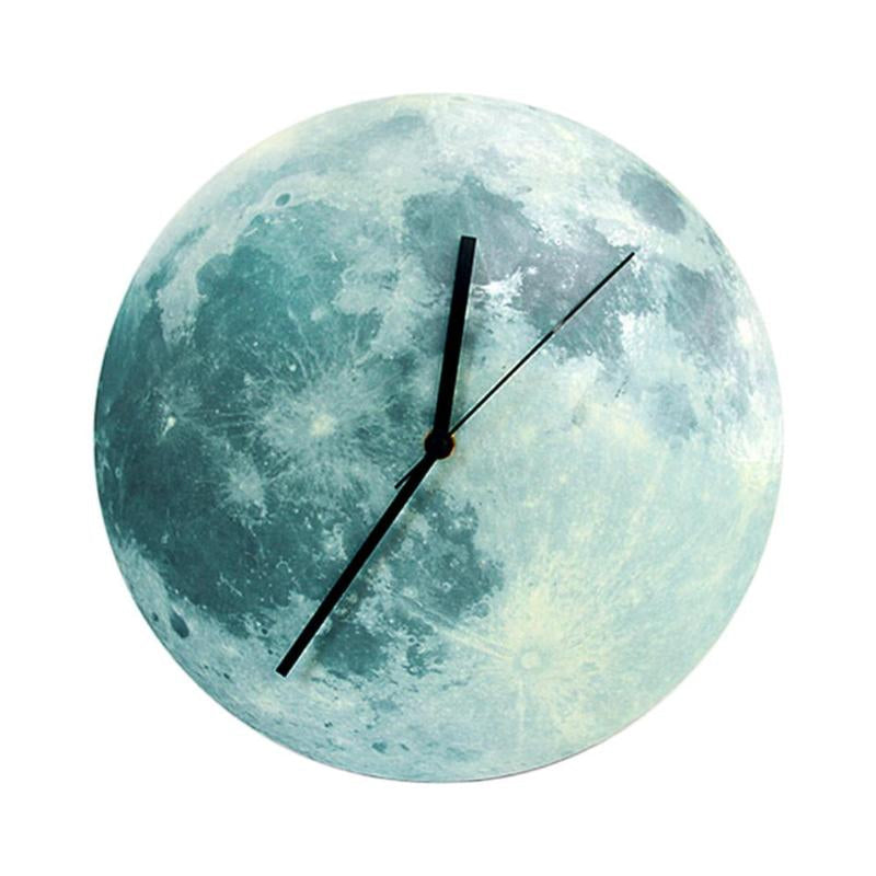 MoonGlow – Glow Dark Moon-inspired wall clock with night lighting Carvallo