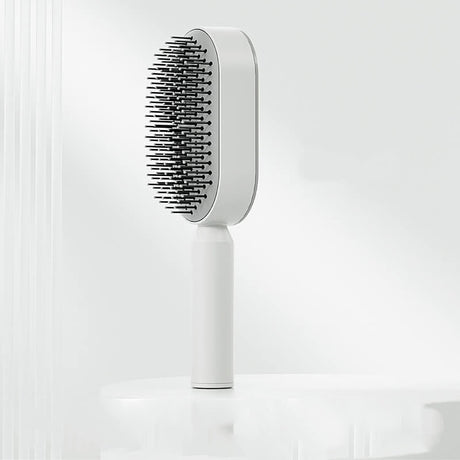 Självrengörande Hårborste One Click-Personligt-BB-Vit-Hemnix