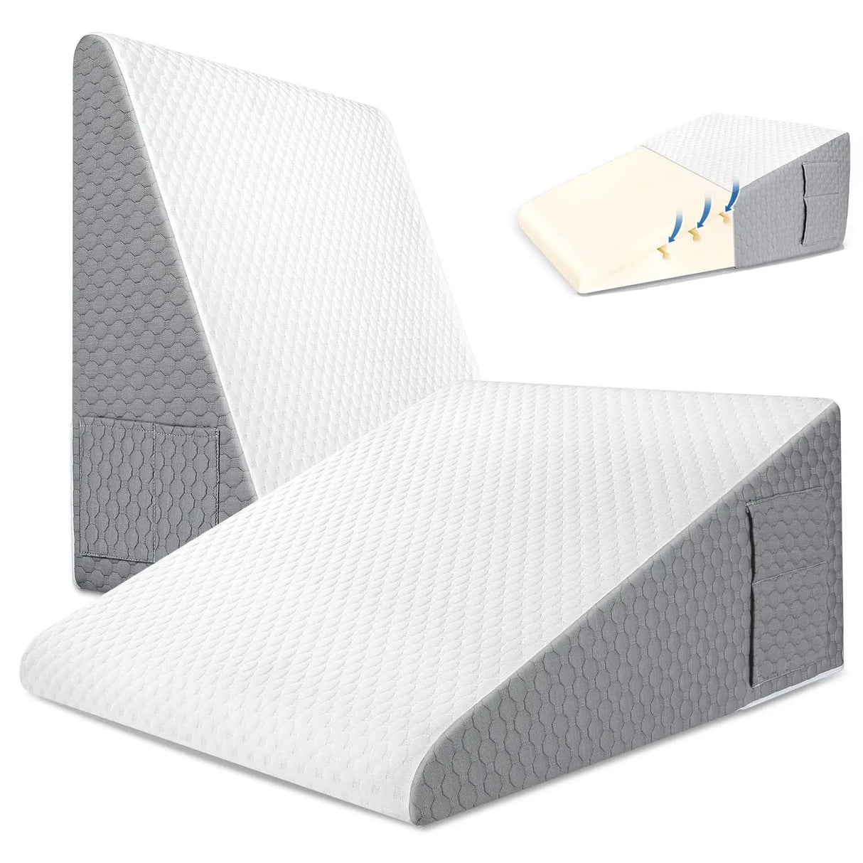 Det Premium Wedge Pillow – Höj din sömn & Andas lättare Carvallo