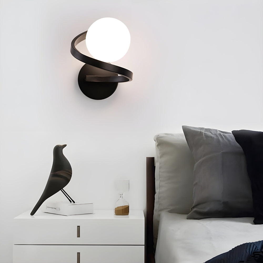 NordicGlow – Spiralvägglampa med modern LED och stilren spiraldesign för moderna rum Carvallo