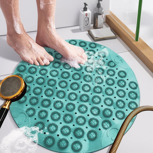 Säker Dusch Rund Antisklippsmatta Carvallo