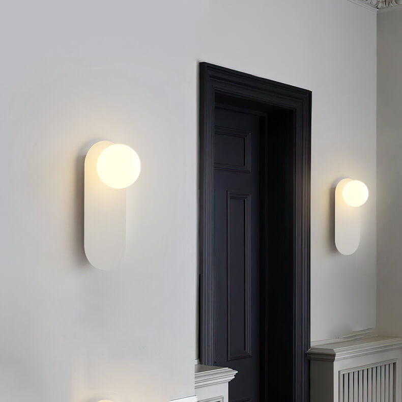 Vägglampa Modern Glasglob Metall Design Carvallo