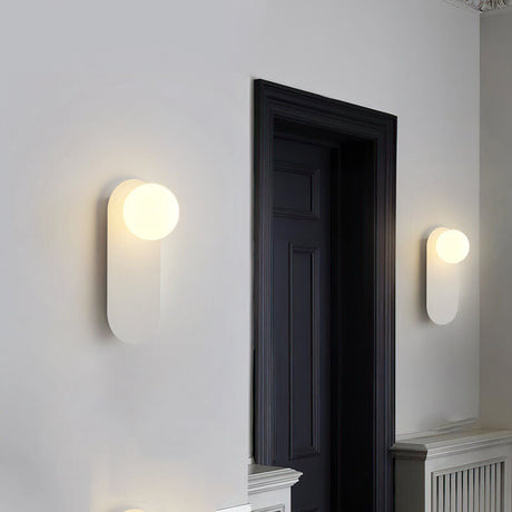Vägglampa Modern Glasglob Metall Design Carvallo