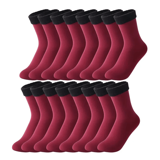 Mjuka Sammet Vintersockor-Vintersockor-BB-8 par-Röd-Hemnix