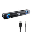 PC Soundbar Högtalare – USB-driven med LED-ljus 3,5 mm jack för Laptop & TV Carvallo