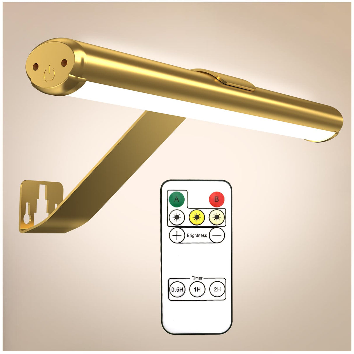 Royaleva Trådlös LED Uppladdningsbar Bildlampa med Fjärrkontroll - Perfekt för Konst och Fotografi Carvallo