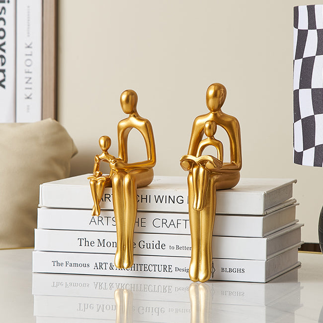 Carvallo – Elegant Abstract Konstverk med Gyllene Detaljer Carvallo