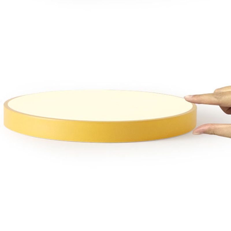 Elysia Modern Rund LED Taklampa Rosa Grå Metall Vardagsrum Carvallo