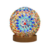 Dimmbar Boho Baroque LED Glas Mosaik Bordslampa 9,5 cm Carvallo
