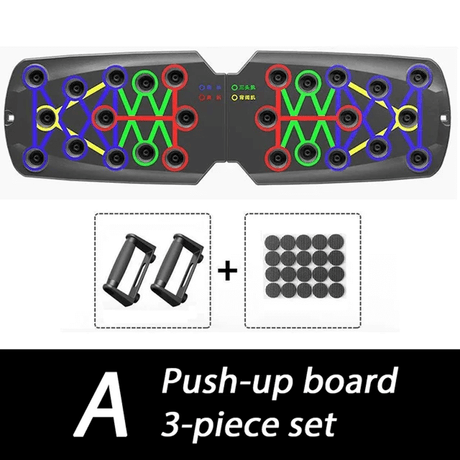 Push-up Board Hemmagymutrustning Armhävningar-Sällskapsspel-BB-3-delat set-Hemnix