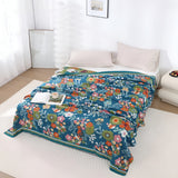 Wildflower Botanical Lykke Cotton Blanket Carvallo