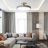 Modern Flush Mount Ceiling Light | 5.9×11.8–23.6 in | LED Rund Armatur | Hårdvara + Akryl | Brick by Brick Carvallo