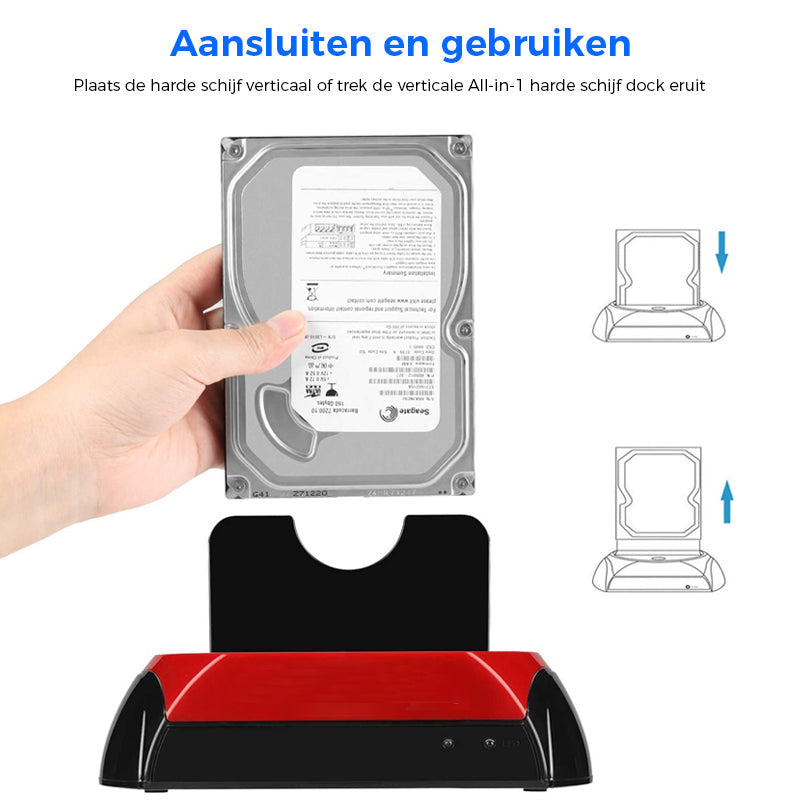 Dockningsstation för hårddisk/SSD med dubbla fack – Snabb säkerhetskopieringshubb MILA Sverige