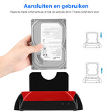 Dockningsstation för hårddisk/SSD med dubbla fack – Snabb säkerhetskopieringshubb MILA Sverige