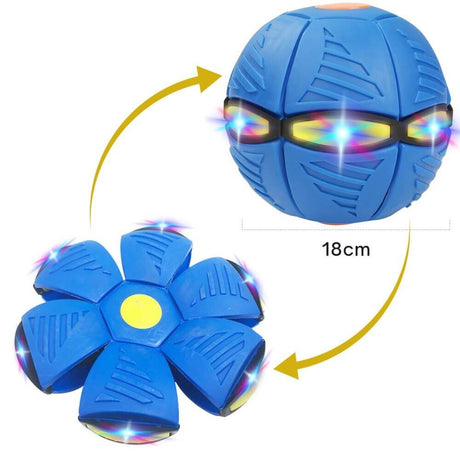 Flygande UFO Skivboll-Kids-Hemnix-Blå ((Med 6 LED)-Hemnix