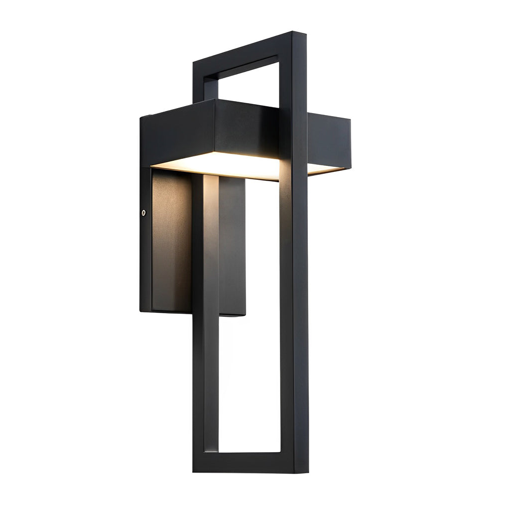 Utomhus Vägglampa Modern Svart LED Lampa Carvallo