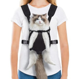 Kattbärar-ryggsäck – Ventilerad och bekväm reseväska för husdjur Carvallo