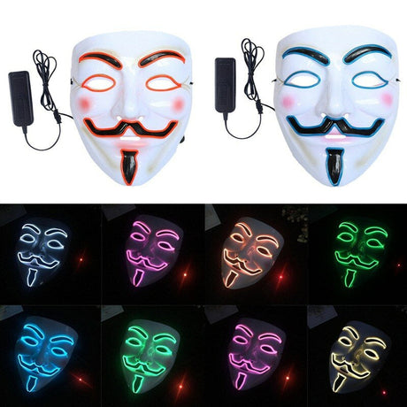 V For Vendetta LED-Mask-Utklädnad-BB-Hemnix