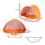 Pop-Up UV-Tält med pool Strandtält Soltält-Barn-BB-Orange-Hemnix