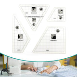 Carvallo - Transparent patchwork sy klippa hantverkslinjal Carvallo