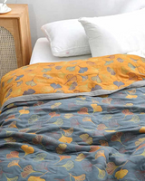 Carvallo – Lyxig bomullsfilt med fint lövmönster för värme och stil Carvallo