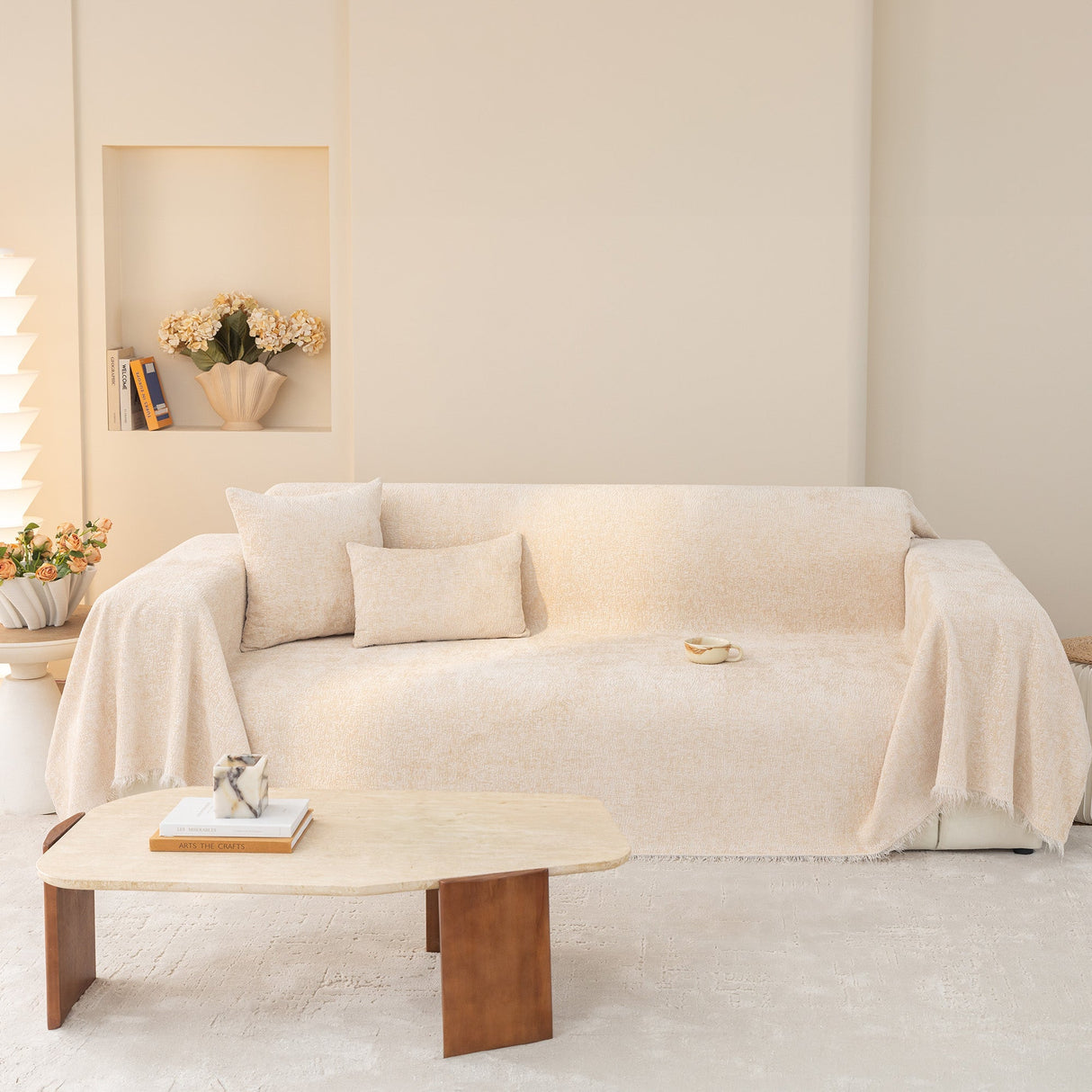Coconut Dreams Sofföverdrag - Modernt, Stiligt & Hållbart Soffskydd Carvallo