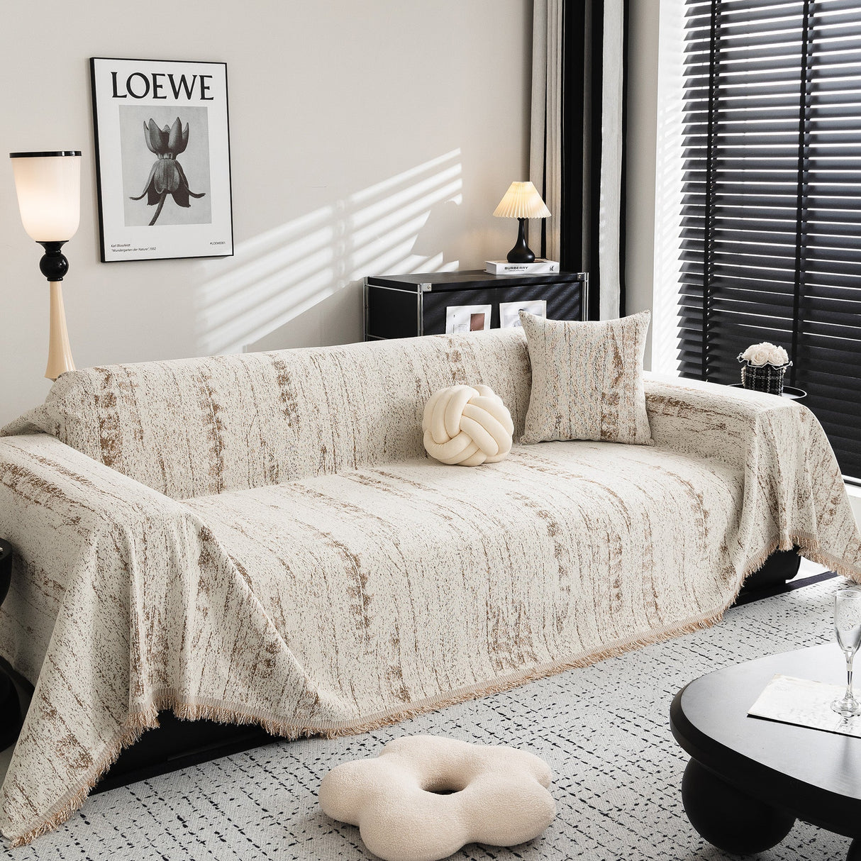 Samtida Canvas Sofföverdrag - Modernt, Stiligt & Hållbart Soffskydd Carvallo