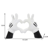 Tecknad handgest dekorativ konstartikel för unik heminredning Carvallo