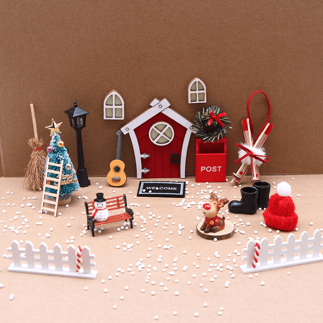 Juldekoration Miniatyrset Nisses Hus-Jul-BB-Hemnix