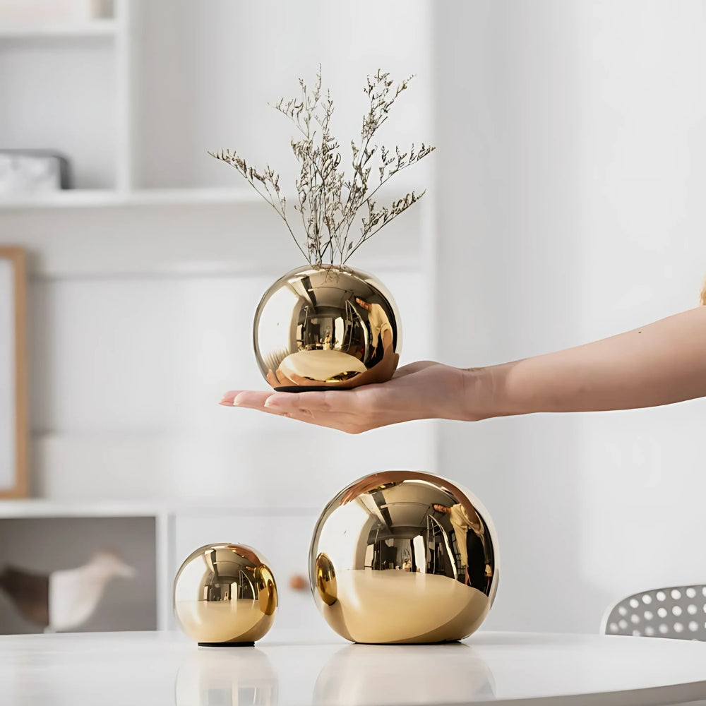 Opulent Golden Ball Vas Kollektion Carvallo