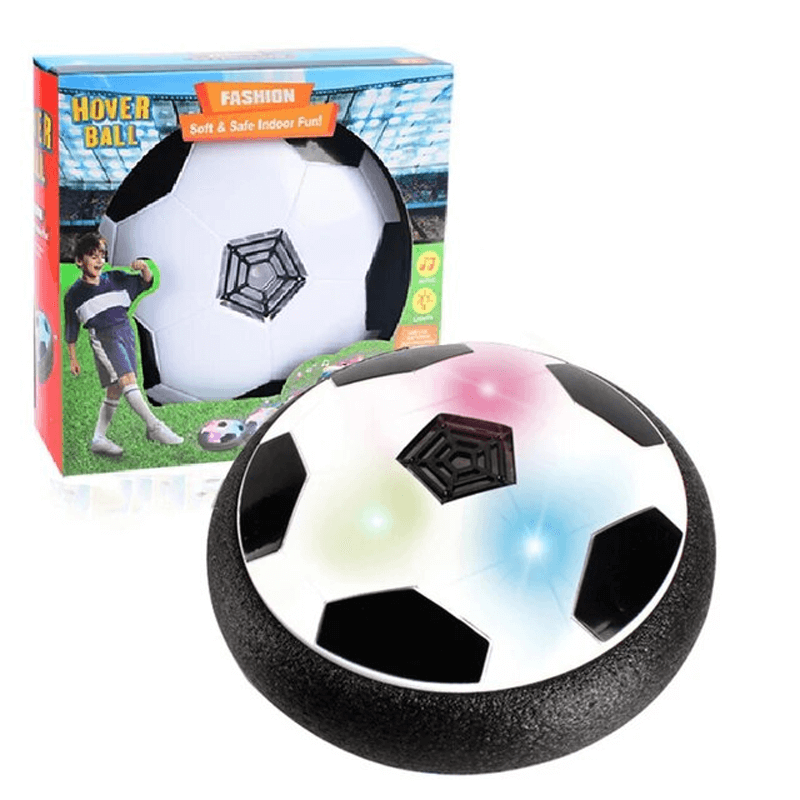 HoverKick - Flytande LED-svävande Fotbollsleksak med Skumstötdämpare för Inomhusfotbollsspel-Lek & Spel-BB-Hemnix