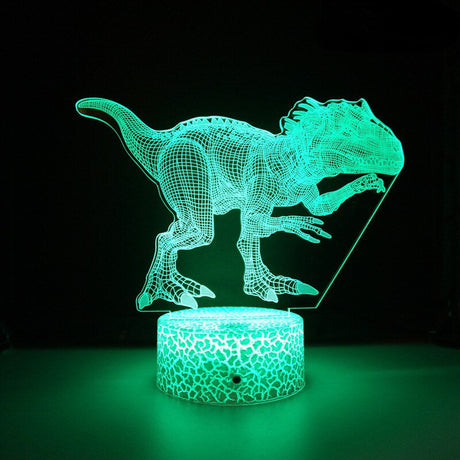 3D LED Lampa Dinosaurie-Barn-BB-Indominus Rex-Hemnix