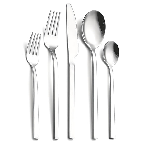 Bestickset Modern Rostfritt Stål Middagsservice Carvallo