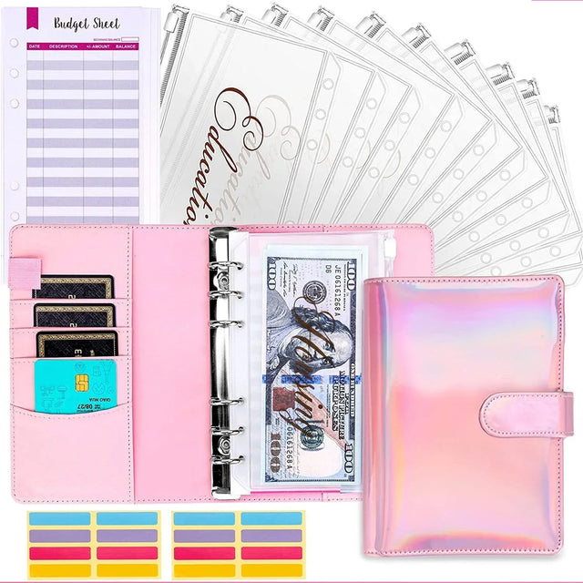 Budgetordner med kontantkuvertssystem och kreditkortsfack Carvallo