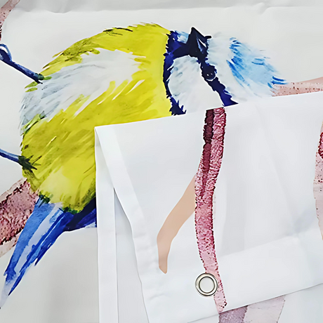 Naturlig Stil Fågel & Trägrenar Duschdraperi Carvallo