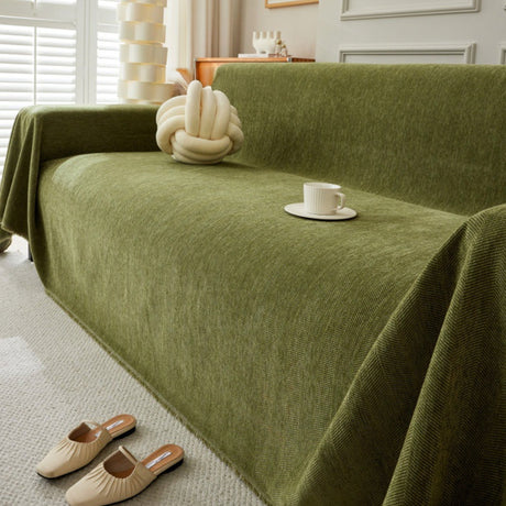 Hållbar husdjursvänlig herringbone sofföverdrag - Modern, stiligt och hållbart soffskydd Carvallo