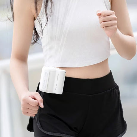 BreezeMate bärbar utomhusfläkt med bälte – Tyst, kraftfull kylning när du är på språng MILA Sverige