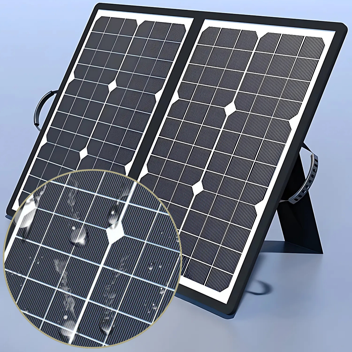 Carvallo 1000W Fällbart Solpanel Kit | Komplettset med MPPT & USB/Typ-C | För Camping, Bil, Båt & Husvagn Carvallo