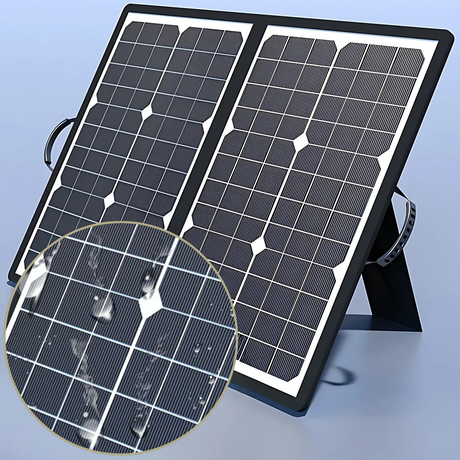 Carvallo 1000W Fällbart Solpanel Kit | Komplettset med MPPT & USB/Typ-C | För Camping, Bil, Båt & Husvagn Carvallo