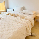 Plush Fyrkantig Rutigt Filt Carvallo