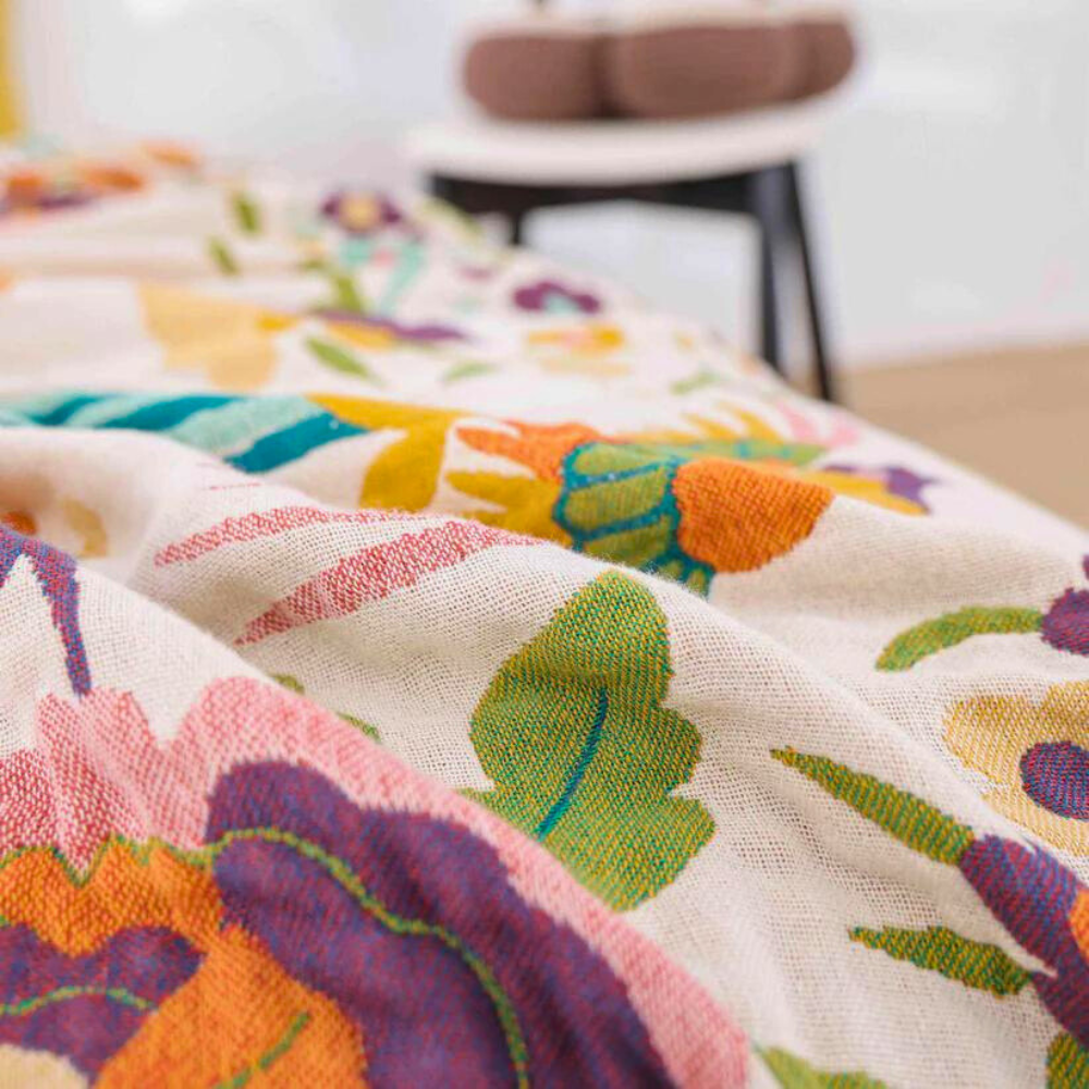 Mjuk Blomster Bris Överdrag Carvallo