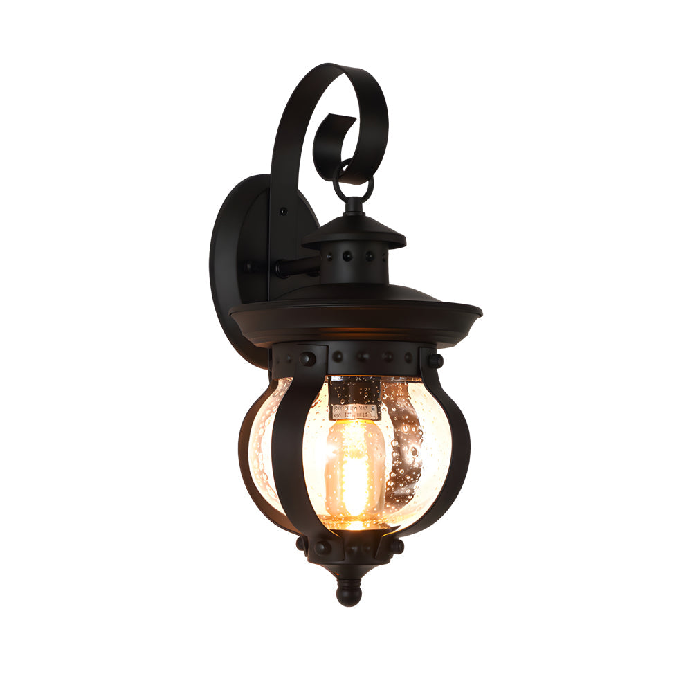 1-Lamps LED Utomhusvägglampa med Böjd Arm Carvallo