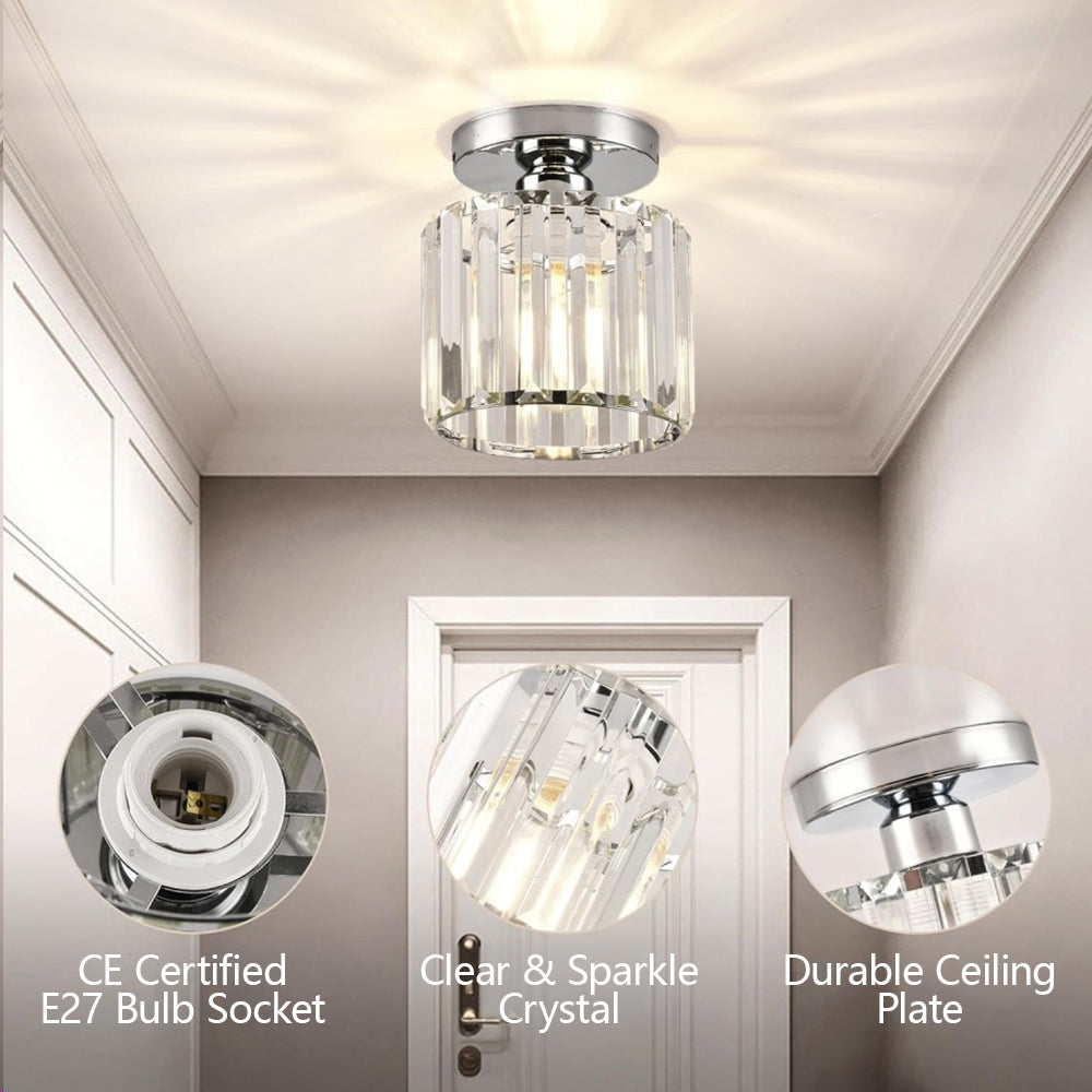 Modern Flush Mount Ceiling Light – 1-Ljuskälla Hall Fixture Carvallo