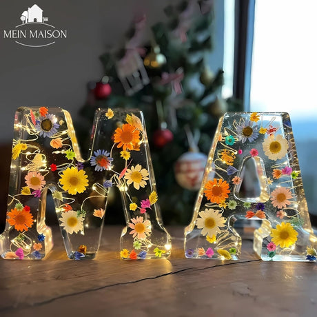 50% RABATT | FloraLetter™ - Blomsterlampbokstäver av harts Carvallo