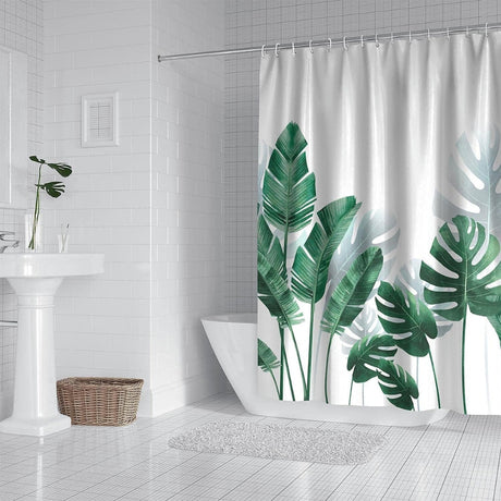 Tropiska Monstera Leaf Duschdraperi Carvallo