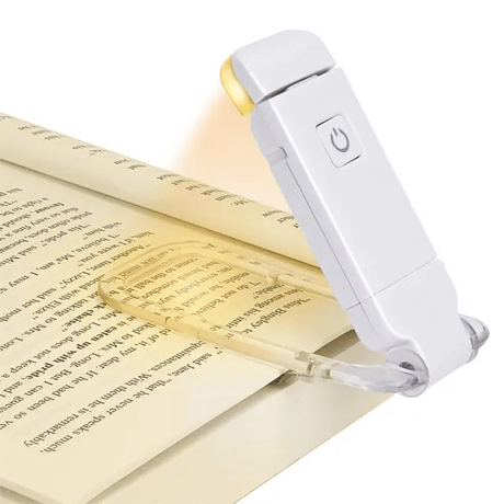 USB-laddningsbar Bok- & Läslampa-Personligt-BB-Vit-Hemnix