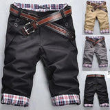 Herr Cargo Shorts Bekväm Bomull Med Flera Fickor
