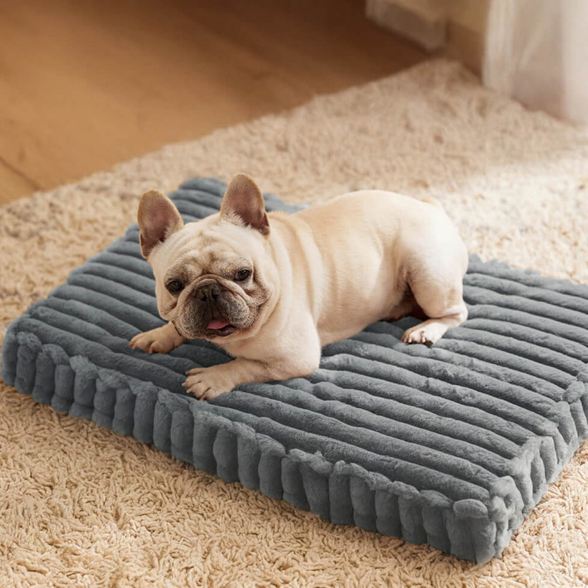 Faux Kaninpäls Ortopedisk Hundsäng Ultra Mjuk Varm Stödjande Carvallo