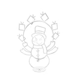 Carvallo - Lekfullt animerad snöboll-lampa Carvallo