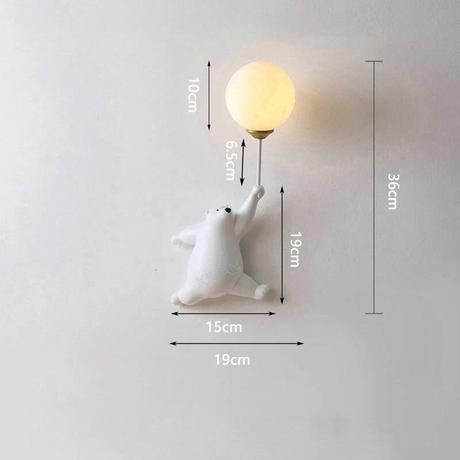 Carvallo – Charmig vägglampa med lekfull design för barnrum Carvallo